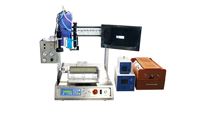 視覺(jué)點(diǎn)膠加UV固化一體機(jī)